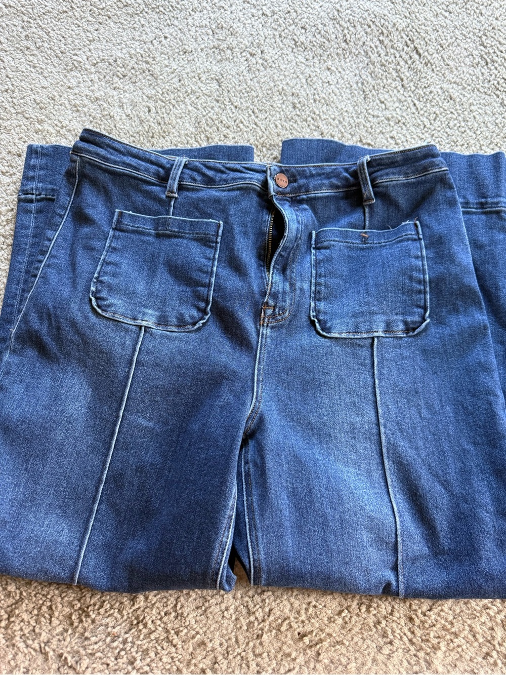Risen Women’s Blue Front-Pocket Jeans - Classic Denim